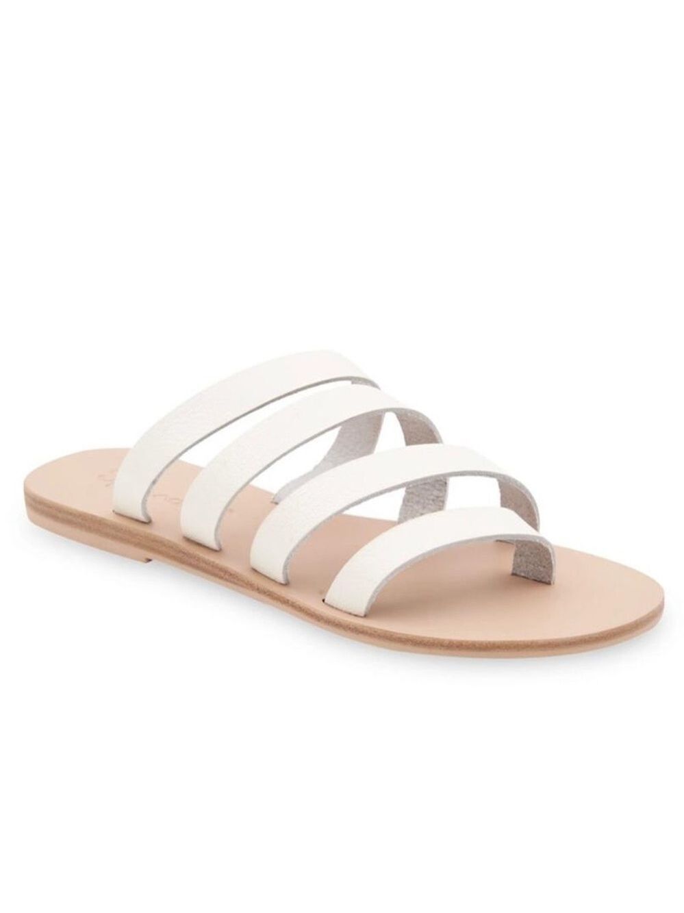 Nib Splendid Salome Flat Sandals in Ivory